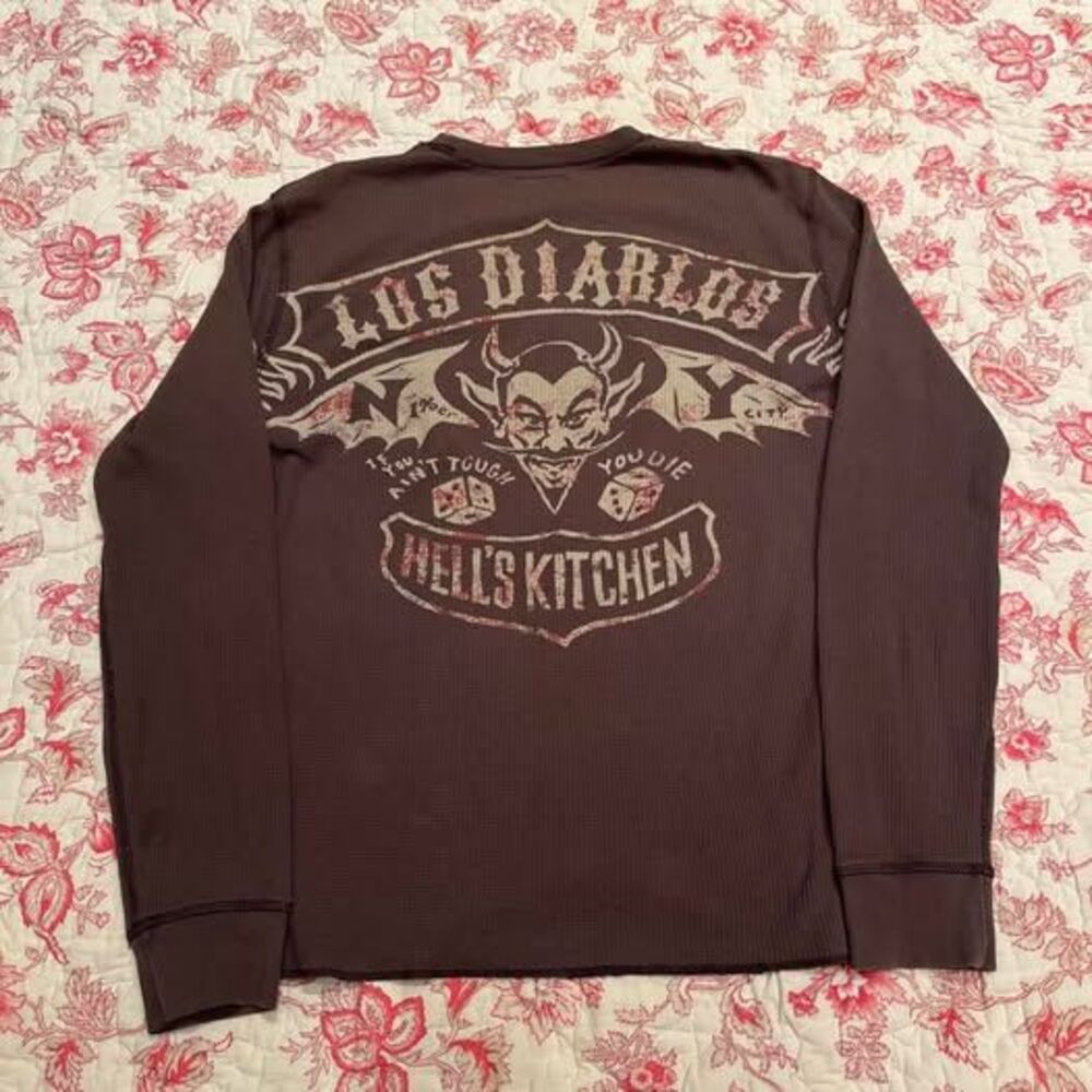 Metal-mulisha Men's Brown and Burgundy Shirt